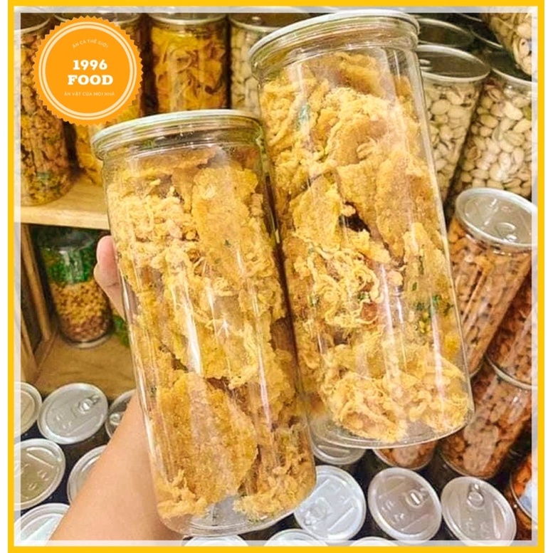 Cơm cháy lắc chà bông 300g cơm cháy giòn rụm 1996 FOOD đồ ăn vặt Hà Nội vừa ngon vừa rẻ