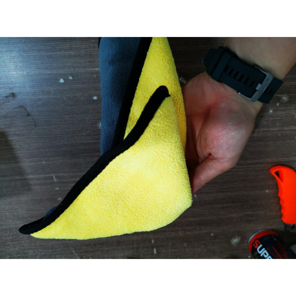 Khăn Lau Xe 2 Lớp Microfiber Siêu Thấm Siêu Mịn 30x60cm