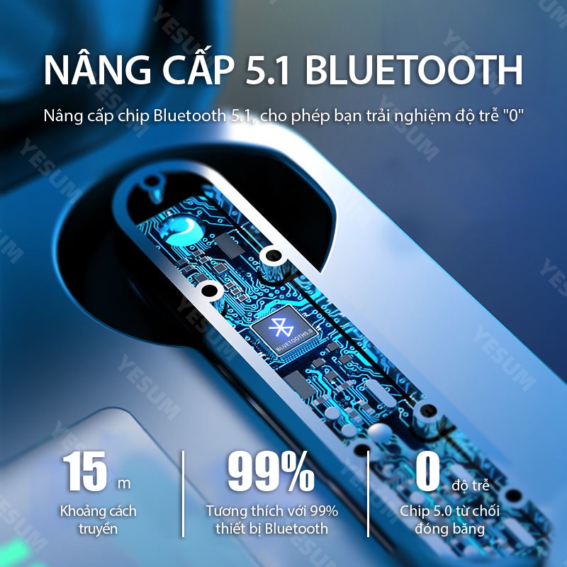 【BÁN LỚN】Tai nghe Bluetooth TWS Chống ồn Tai nghe không dây 9D Âm thanh vòm HiFi với Micrô rảnh tay Màn hình kỹ thuật số LED cho XIAOMI OPPO VIVO iPhone