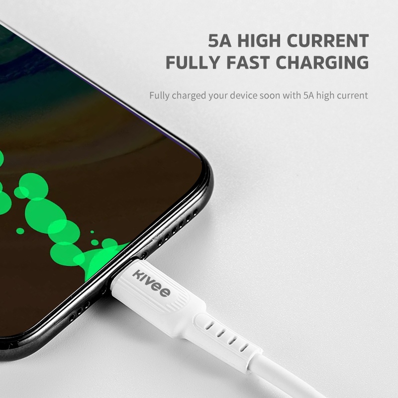 Cáp sạc nhanh KIVEE CT313 1.6M Micro USB type C chất lượng cao ốp