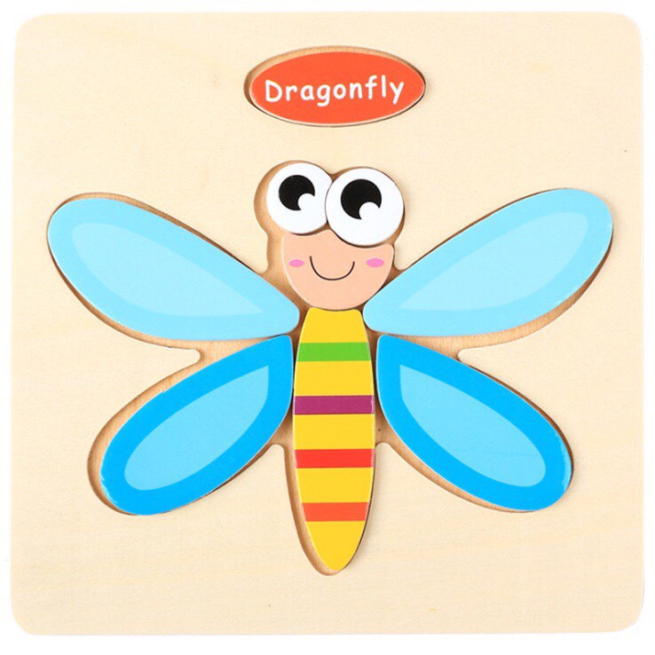 Tranh Ghép Hình 3D Gỗ Nổi Nhiều Mẫu Cho Bé Vừa Học Vừa Chơi