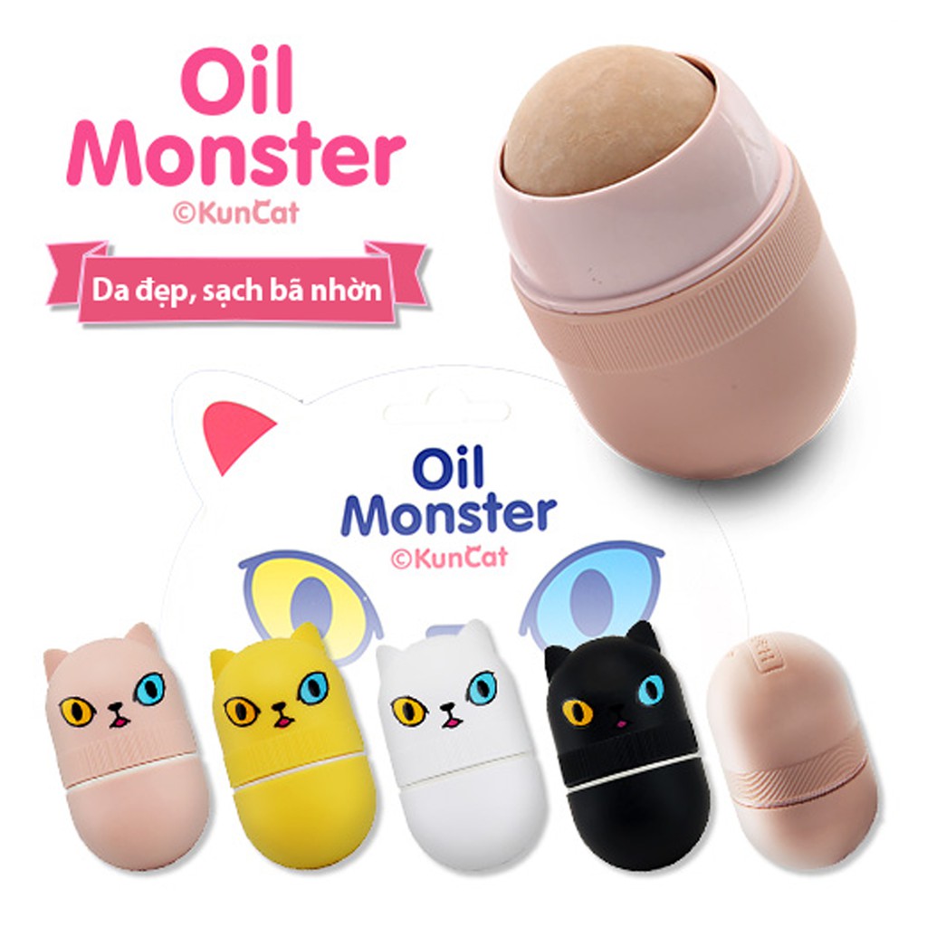 Oil Monster - Đá lăn mặt massage hút dầu và bã nhờn