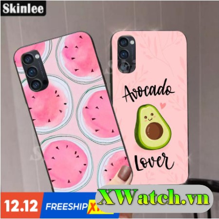 Ốp lưng phủ bóng Oppo Reno / Reno 2 / Reno 2F / Reno 3 / Reno 3 pro / Reno 4 / Reno 4 pro hình hoa quả