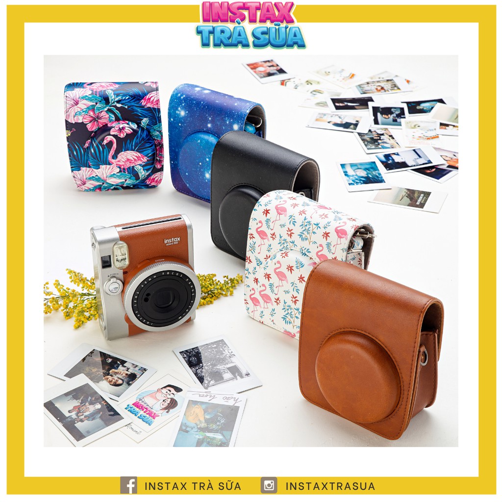 [Mã ELORDER5 giảm 10K đơn 20K] BAO DA MÁY CHỤP ẢNH LẤY LIỀN INSTAX MINI 90 - CASE DA, CASE TRONG,...