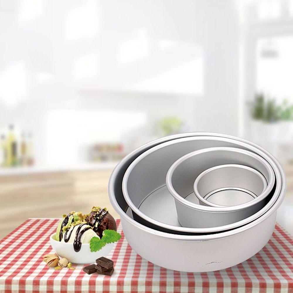 Khuôn Nhôm Làm Bánh 4 / 6 / 8 / 10 Inch Có Thể Tháo Rời Tiện Dụng