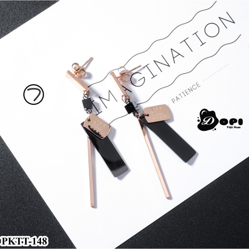 Bông tai hình học cá tính