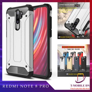 Ốp lưng Xiaomi Redmi Note 8 Pro cao cấp chống sốc 2 lớp Hybrid + TPU