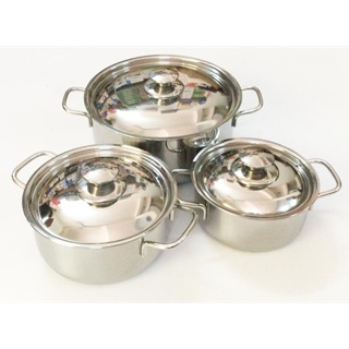 Bộ 3 nồi Inox 1 đáy Fivestar Sharp