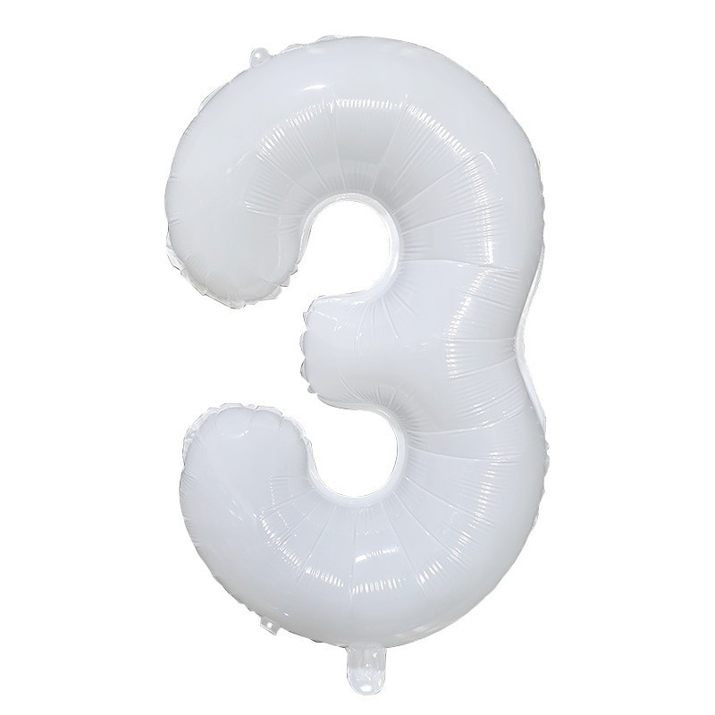 Bong bóng giấy nhôm kiểu dáng chữ số 0-9 tùy chọn 32 inch dành cho trang trí tiệc sinh nhật