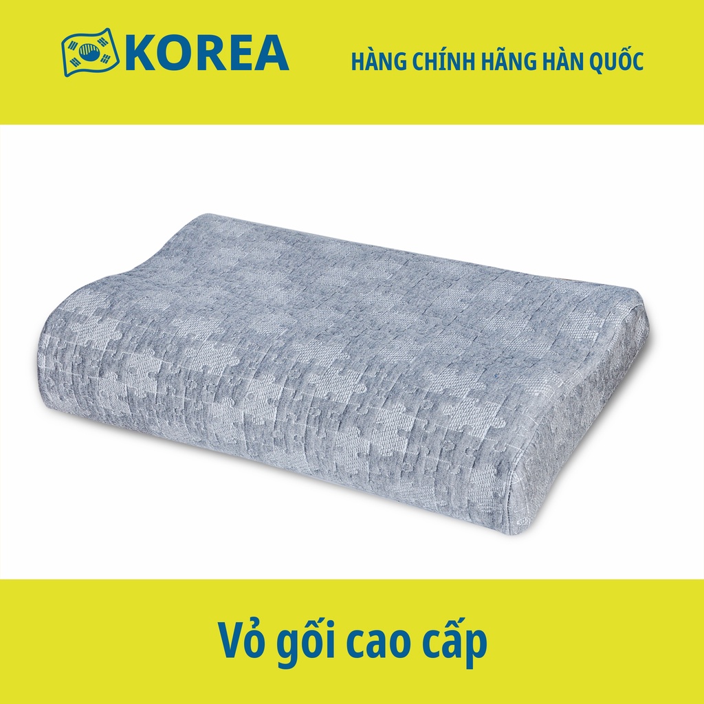 Vỏ gối (Áo gối) cao su non - Hình lượn sóng 50 x 30 x 10/7 cm - Hàng chính hãng Mehome Hàn Quốc | BigBuy360 - bigbuy360.vn