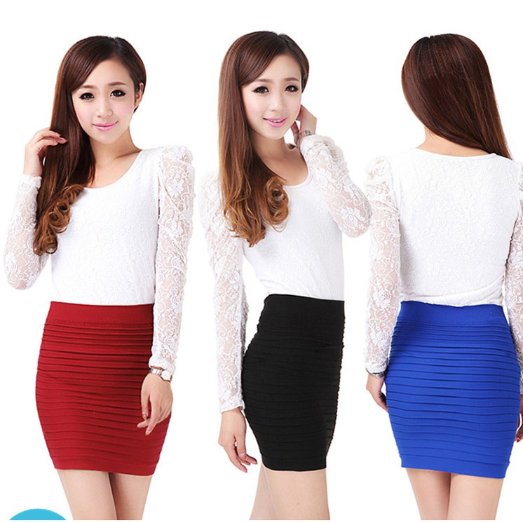 Chân váy bút chì chất len mỏng co dãn 4 chiều rất dễ chịu khi mặc 💖 | BigBuy360 - bigbuy360.vn