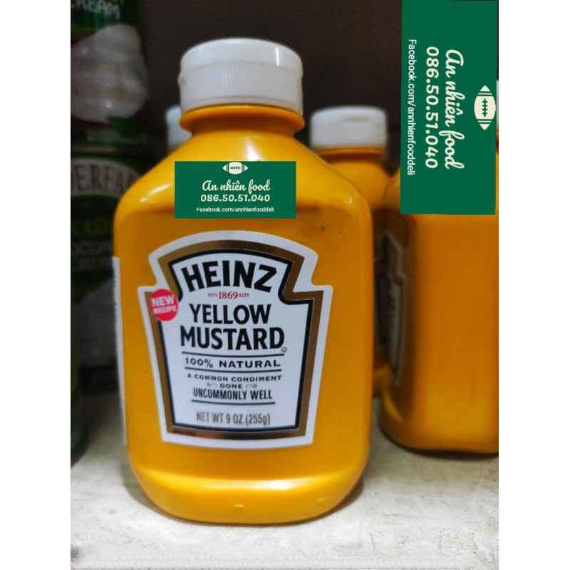 Sốt Mù Tạt Vàng Heinz Yellow Mustard 225G chính hãng 89,000đ