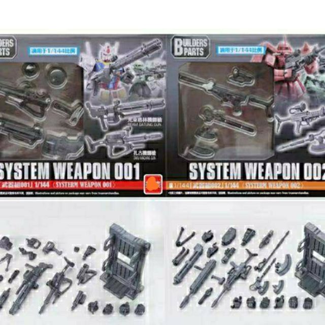 Bộ system weapon cho mô hình hg,rg 1/144