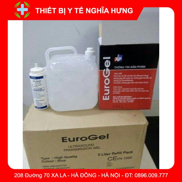 Gel Lạnh Dùng Cho Triệt Lông, Siêu Âm EURO GEL [5 Lít - Màu Trắng]