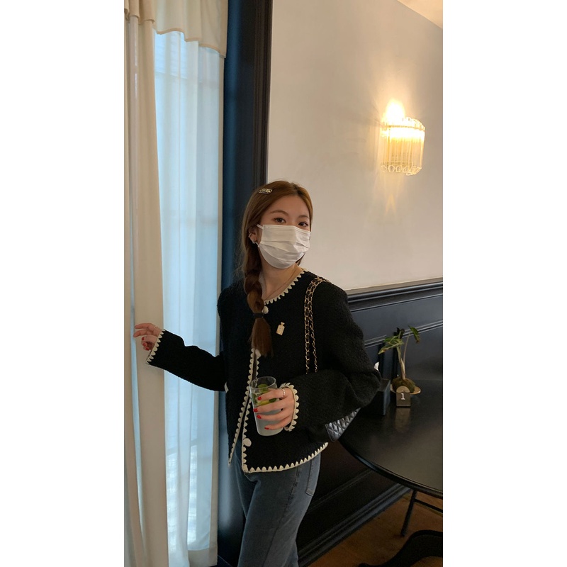 Áo Khoác Thêu Vỏ Sò Cao Cấp Phong Cách Hàn Quốc 2022 Cho Nữ