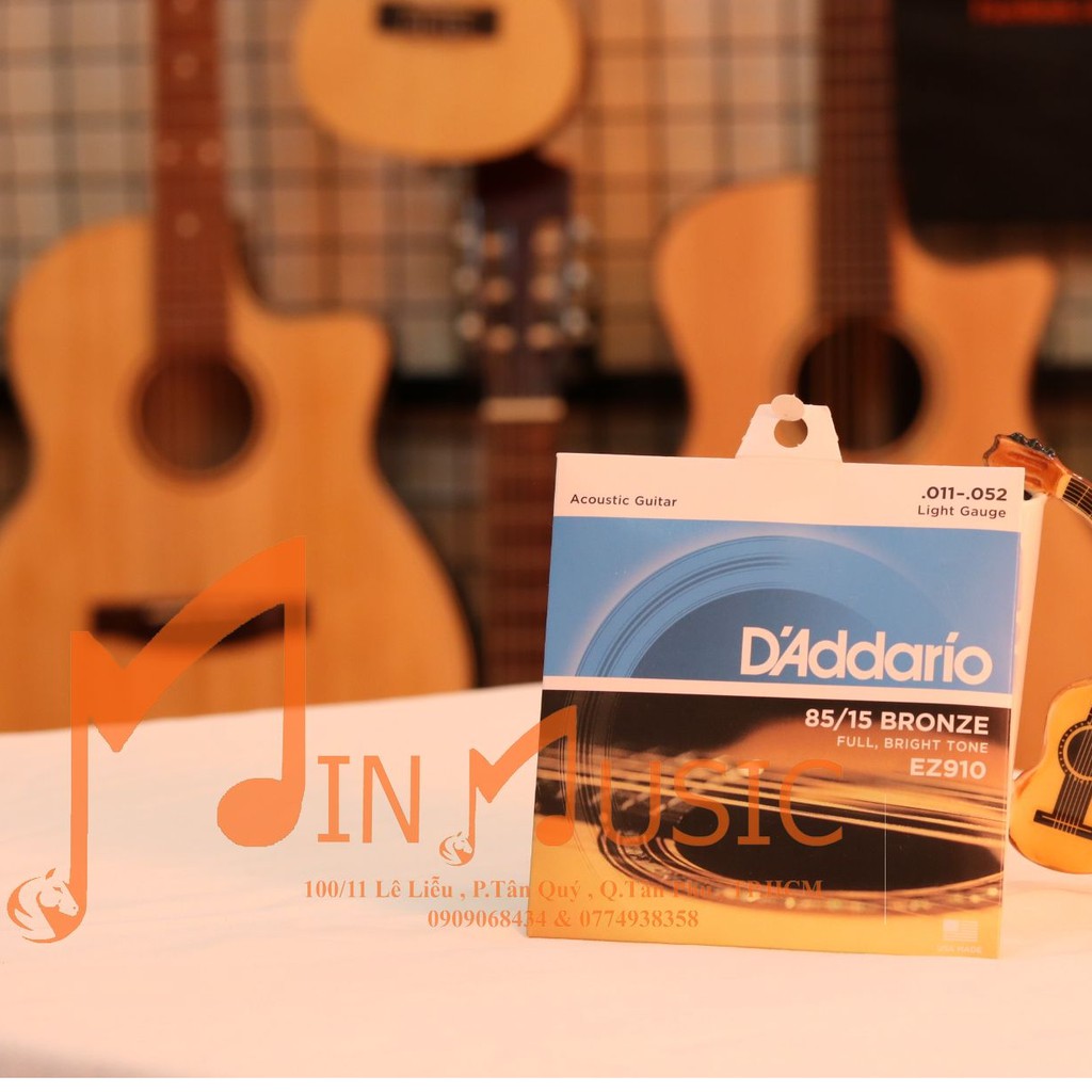 Dây đàn Guitar Acoustic D'Addario EZ900, EZ910 [ Loại 1 ]