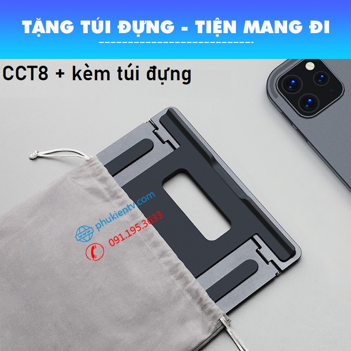 Giá đỡ Laptop / Macbook CC T8 10 - 16 Inch - Kệ Đỡ Laptop - Ipad - Máy Tính Bảng - Hợp Kim Nhôm - Tản Nhiệt Tốt