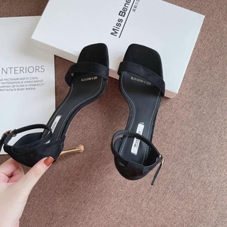 Giày gót đũa 7p da mềm bít gót-Bunny Shoes(K173)