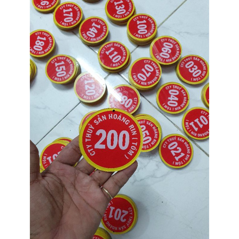 Thẻ số thẻ mặt máy làm theo yêu cầu