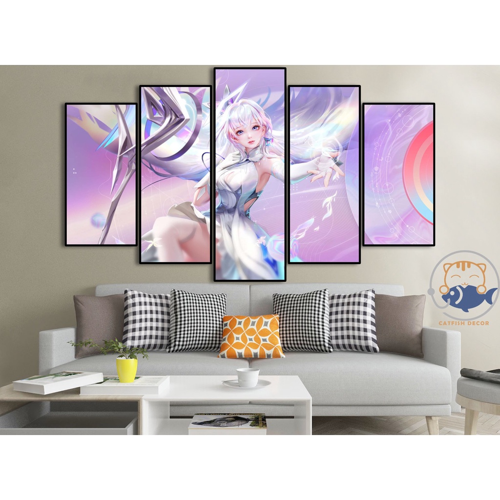 Tranh dán tường decor góc gaming - AOV - Liên Quân mobile - bộ 12