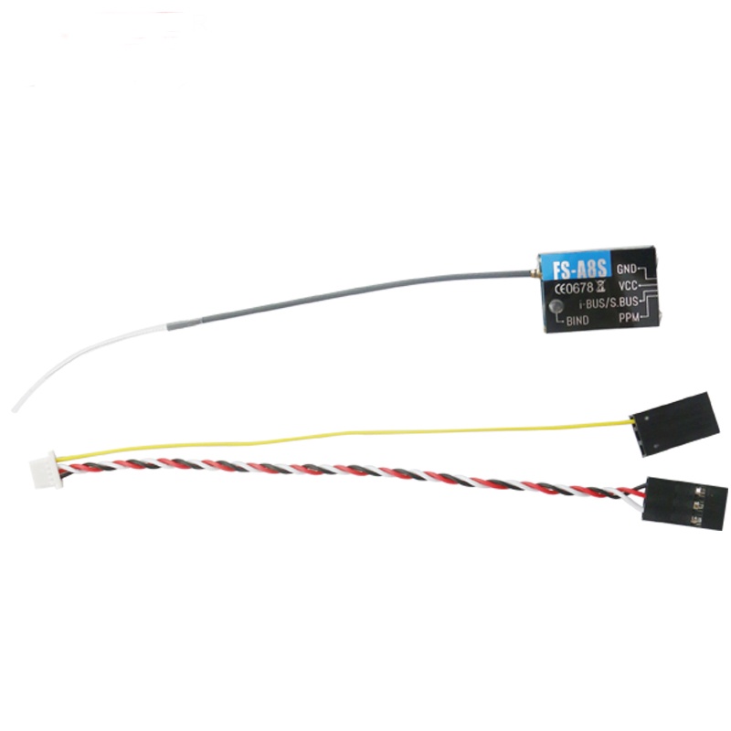 Thiết Bị Thu Nhận Mini Flysky FS-A8S A8S V2 2.4G 8CH PPM i-BUS SBUS Cho Flysky FS-i6 FS-i6S