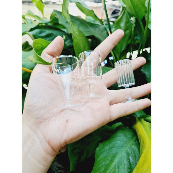 Ly Thủy Tinh cho mô hình nấu ăn Dollhouse Miniature