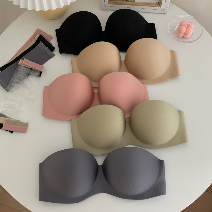 SIÊU PHẨM Áo lót không gọng siêu đẩy ngực su đúc không đường may 218