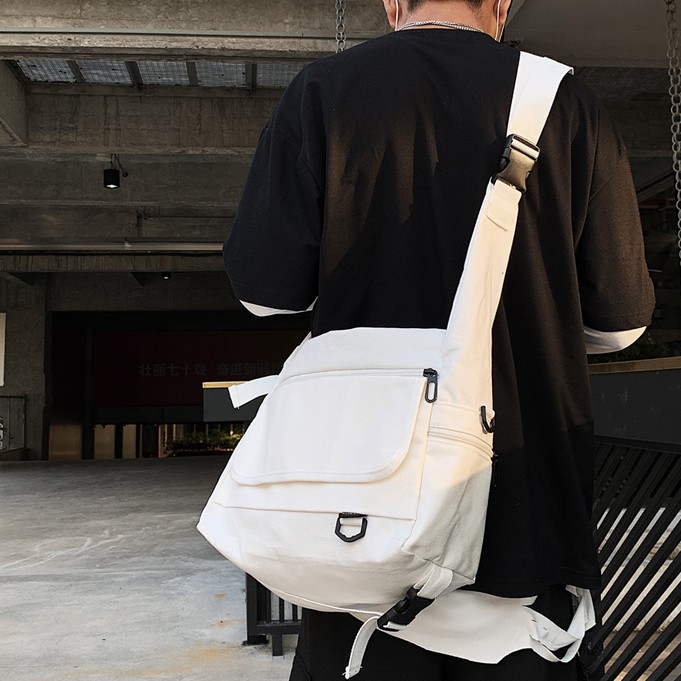 Túi đeo chéo Vintage Lipano Unisex chất vải canvas cao cấp dày dặn