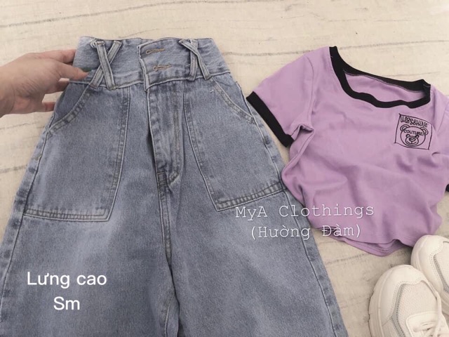 Quần baggy cạp X 2 túi siêu sành điệu