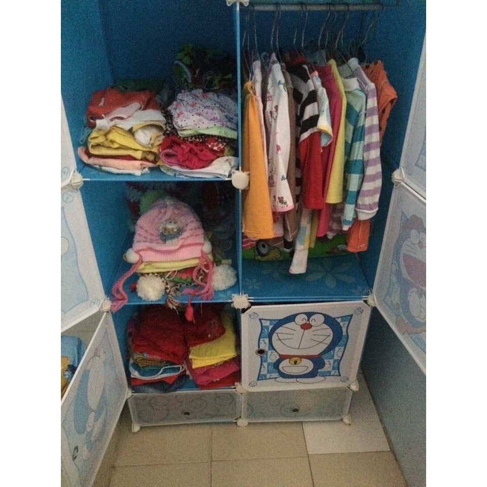TỦ NHỰA LẮP RÁP ĐA NĂNG 6 Ô VÀ 2 Ô GIÀY ĐỂ ĐỒ THÔNG MINH sâu 47cm (tùy chọn mẫu)