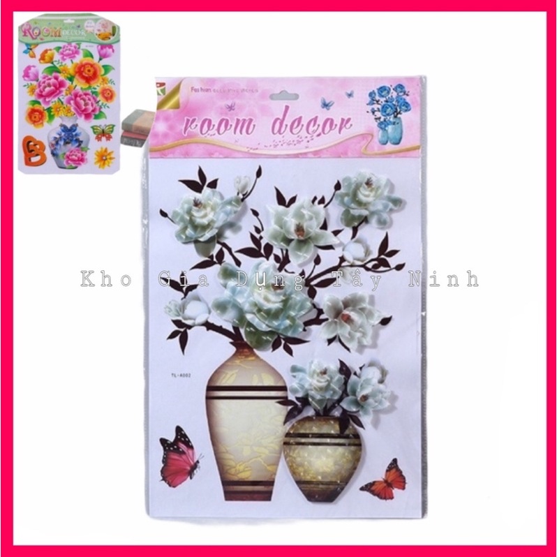 Tranh Dán Tường 3D Hoa Nổi Trang Trí Phòng Khách Room Decor
