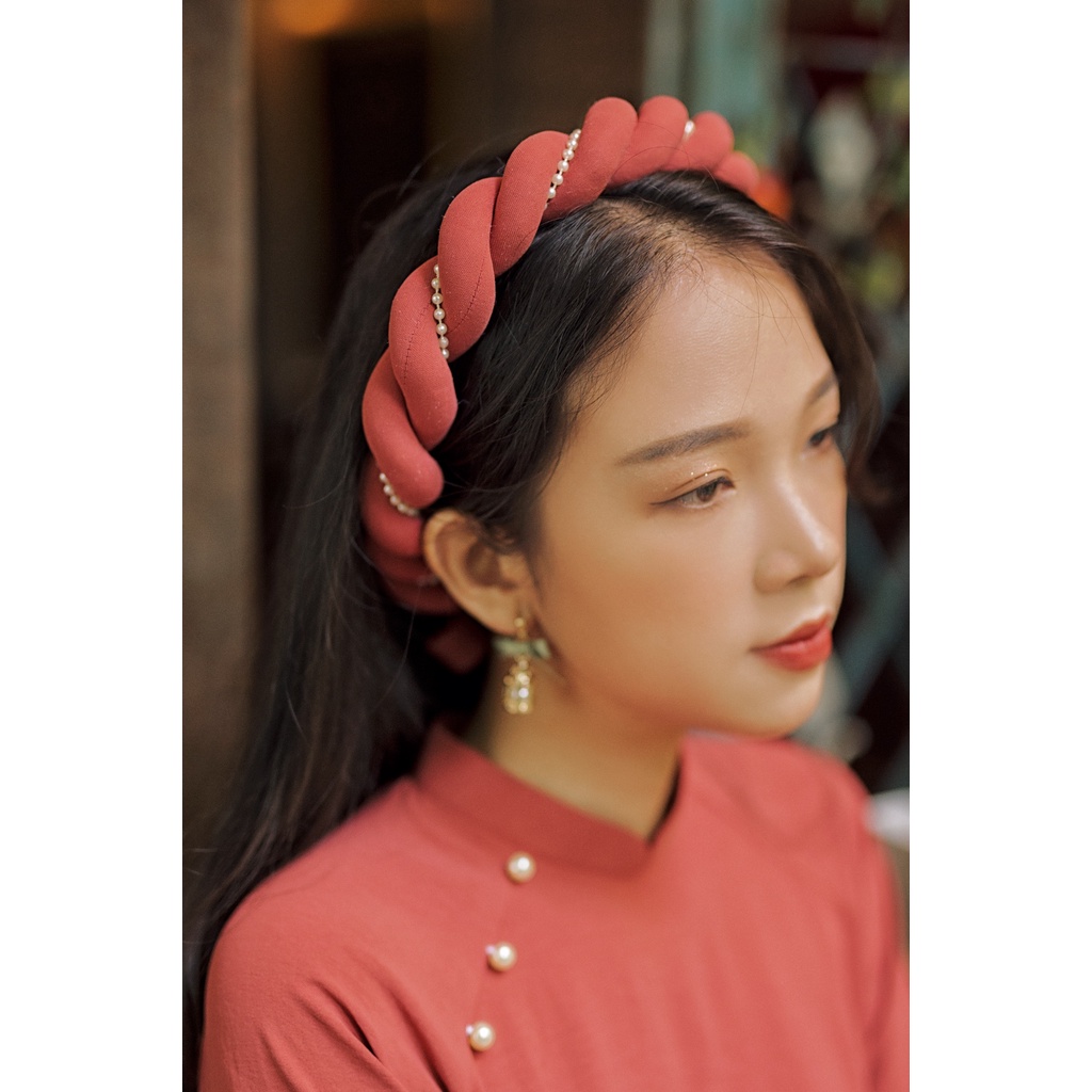 Sumire Store Áo dài Dáng xưa Yên Xuân Hồng gạch