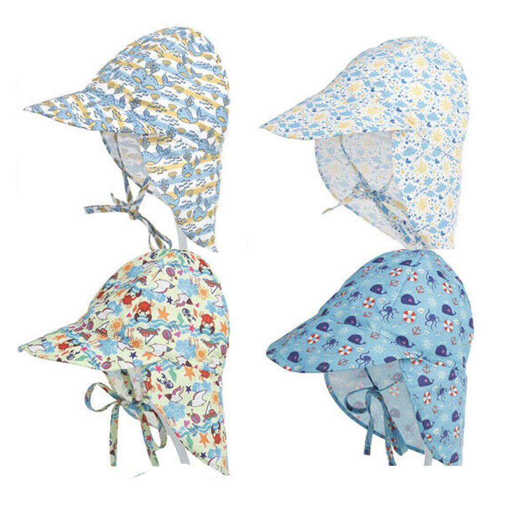 Mũ Tai Bèo Vải Cotton Hình Cua / Ếch Thời Trang Mùa Hè Cho Bé