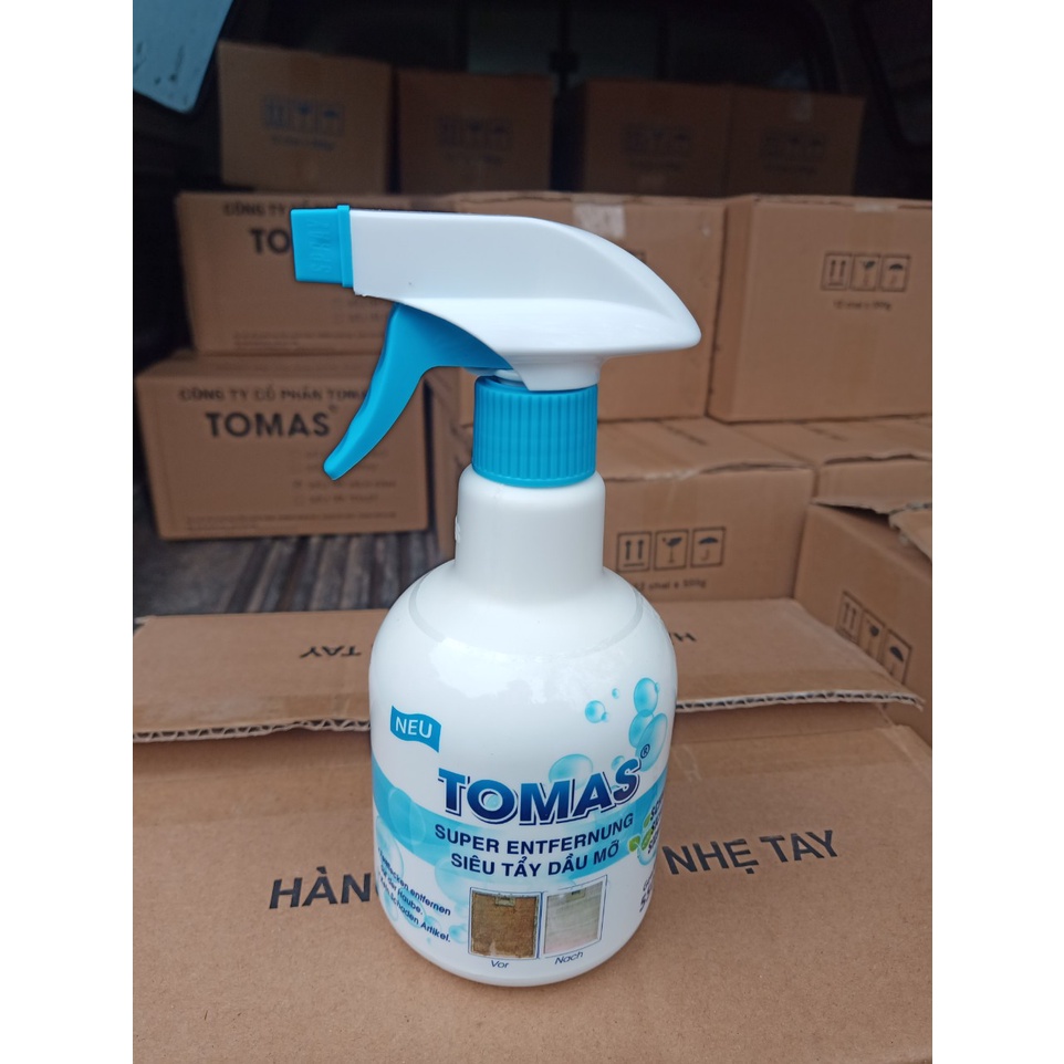 COMBO 12 CHAI SIÊU TẨY DẦU MỠ TOMAS 500ML - MITUHOME - Chuyên gia tẩy cặn canxi dầu mỡ - Cam kết 100% hàng chính hãng