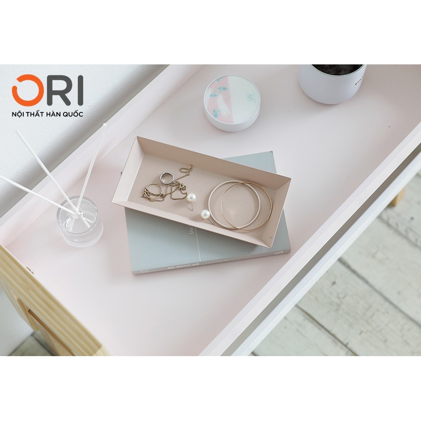 COMBO 3 KHAY GỖ LẮP RÁP TIỆN LỢI - COMBO 3 A CASE - GREY PINK WHITE - ORI NỘI THẤT HÀN QUỐC