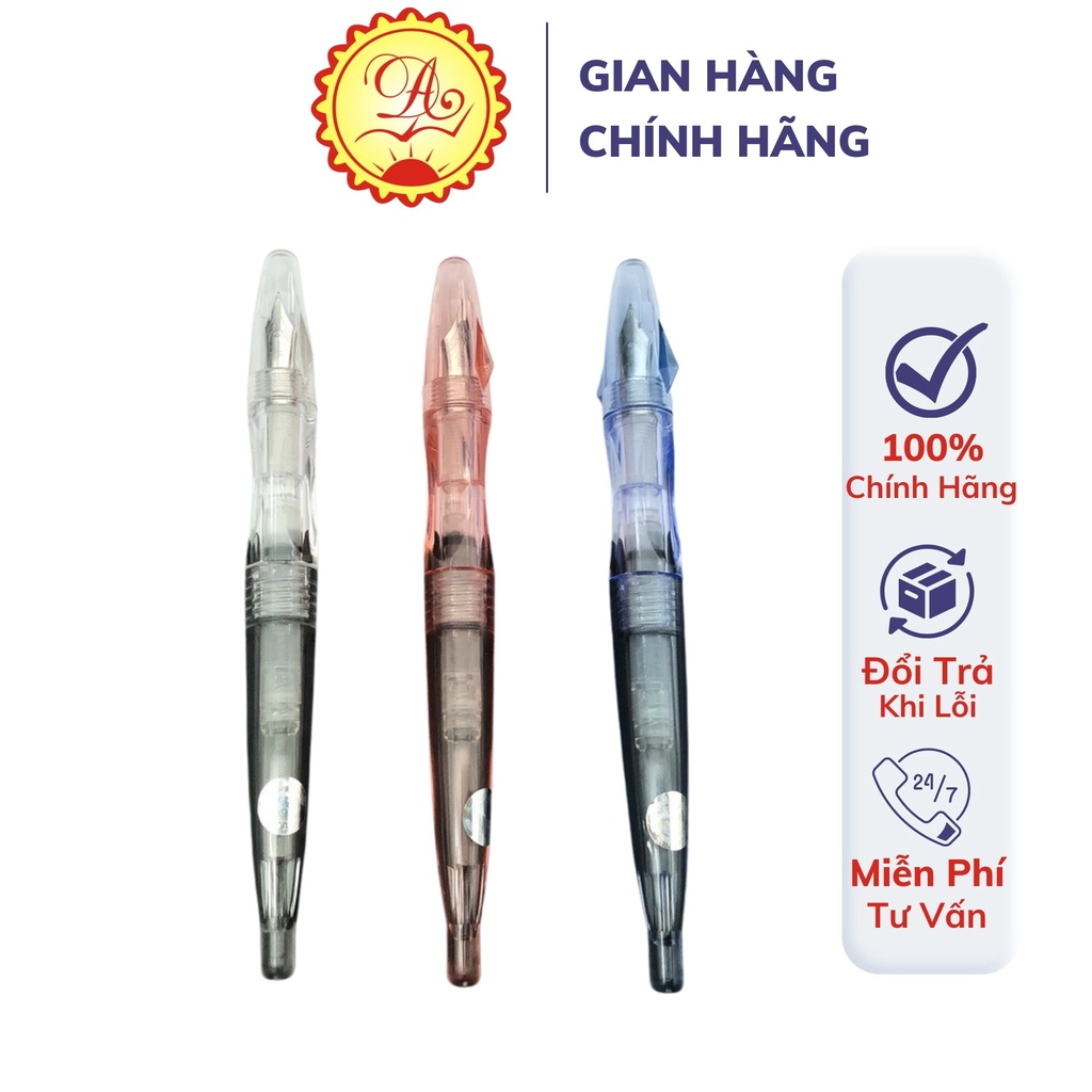 Bút tên lửa trong suốt Bút mài thầy Ánh cao cấp mài ngòi nét thanh đậm cực đẹp