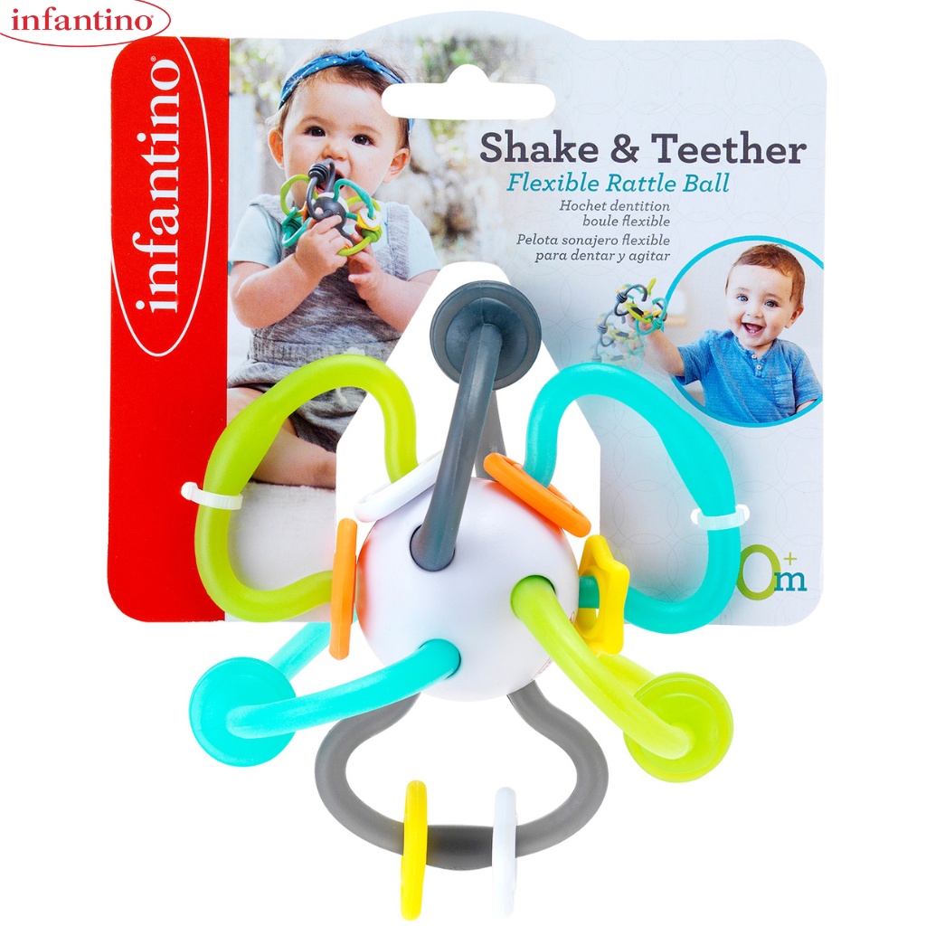 Gặm Nướu Cho Bé INFANTINO Vòng Tròn - Đồ Chơi Chất Liệu Nhựa ABS An Toàn Cao Cấp Cho Bé Từ 0m