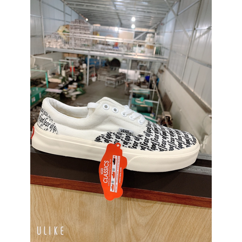 Giày thể thao nam nữ vans fog nền trắng hàng vnxk,giày snecker nam nữ full size 36-43 - Hàng mới về
