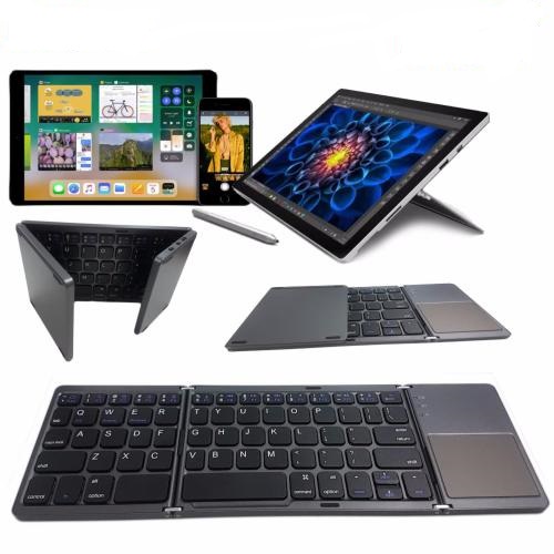 Bàn phím Bluetooth không dây gấp gọn có Touchpad