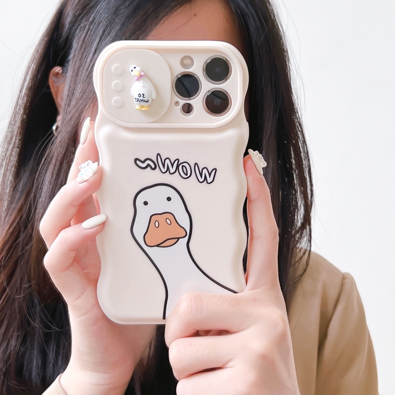 Ốp Điện Thoại Silicon Họa Tiết Vịt Hoạt Hình Dễ Thương Cho iPhone 12 13 11 PRO MAX XR 11 12 PRO