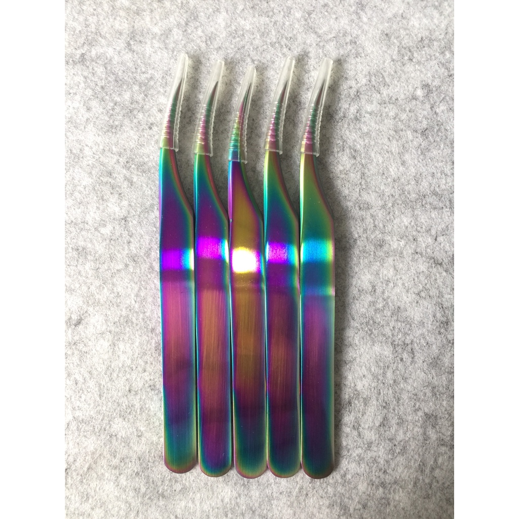 NHÍP NỐI MI 45 độ CLASIC 7 MÀU - DỤNG CỤ NỐI MI Huy Hoàng Mi