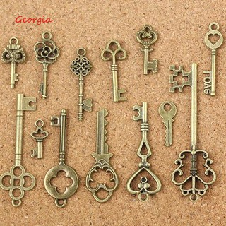 Mặt dây chuyền hình chìa khóa 13 chiếc tiện dụng chất lượng cao DIY