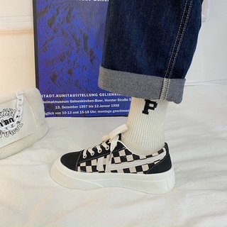 (ảnh+video)giày nữ thể thao vải dù vân caro 2 màu hót