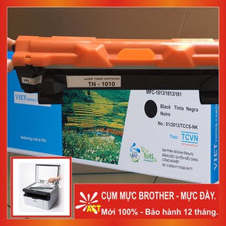 Cụm mực hộp mực Brother DCP 1511 / 1510 / 1601 / 1610 / 1610w / TN 1010 Viettoner, Full Box, có mực in sẵn.
