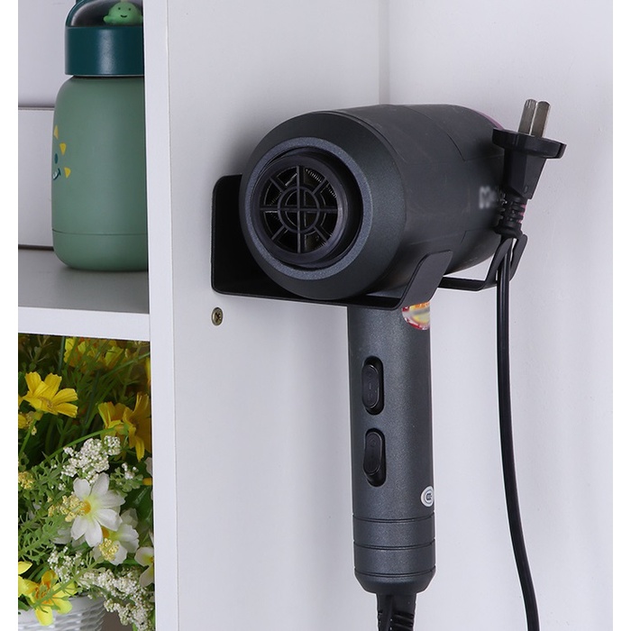 Giá Treo Máy Sấy, Kệ Treo Máy Sấy Có Chỗ Treo Ổ Cắm Phù Hợp Với Mọi Loại Máy, Dán Tường Thông Minh