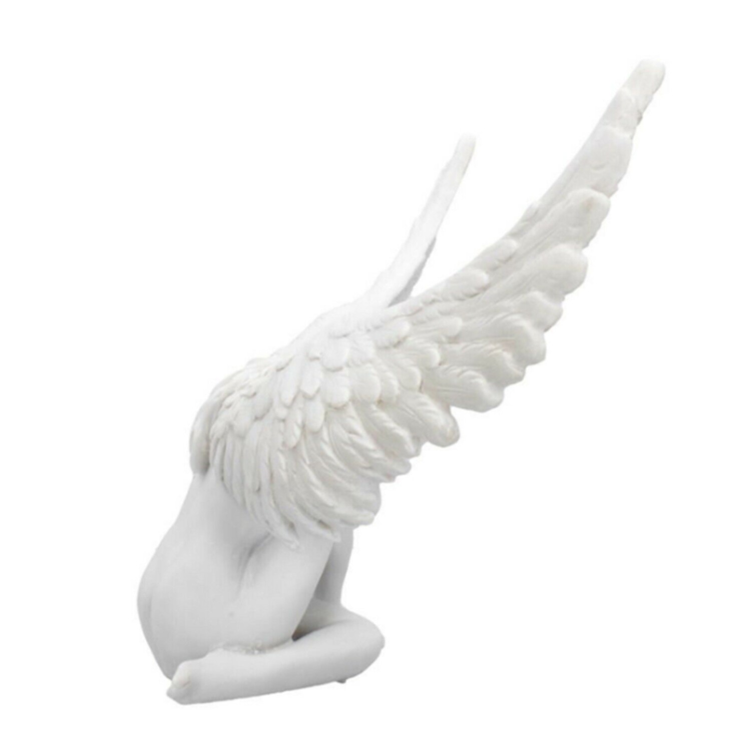 ❤LANSEL❤ Desk Redemption Decorative Statue Resin Angel Statue Yard Lawn Patio with Open Wings Ornaments Home Gardening Decoration Angel Sculpture