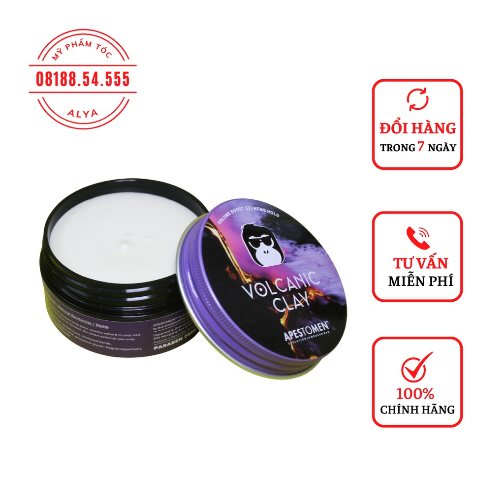 Sáp Vuốt Tóc Apestomen Volcanic Clay 80g