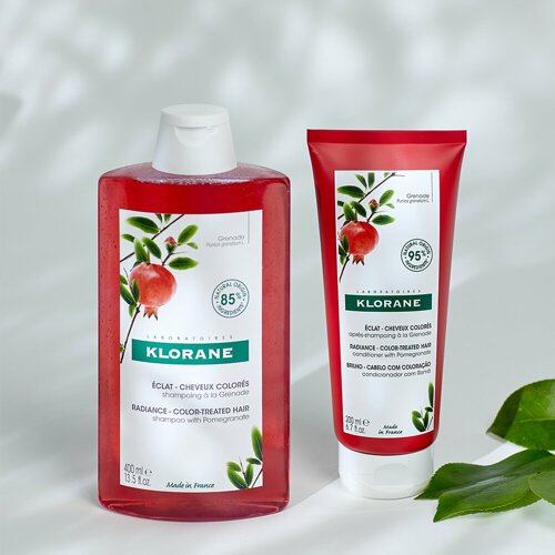 Klorane Conditioner With Pomegranate - Dầu Xả Chiết Xuất Lựu Đỏ Dành Cho Tóc Nhuộm Chống Hư Tổn Phai Màu 200ml