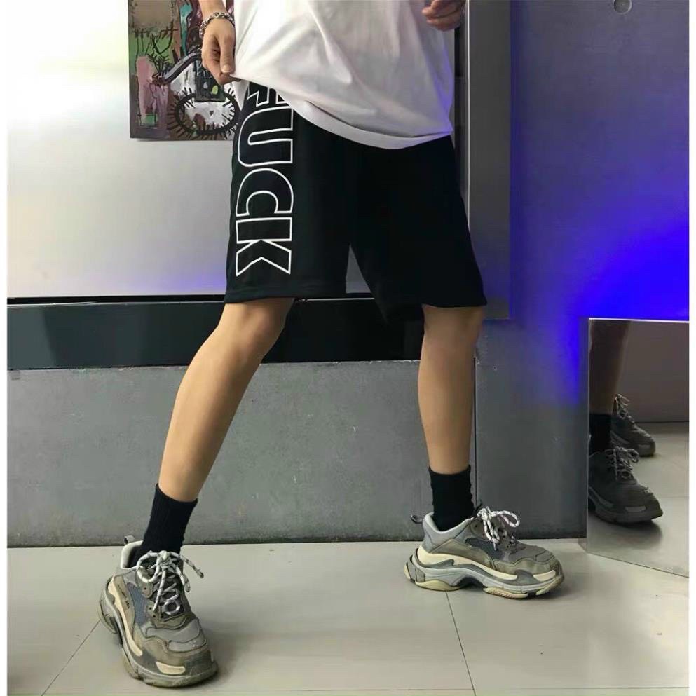 Quần Short Đùi FUCK Chất Thun Nam Nữ Form Basic Unisex Chất Mát Mẻ, Trẻ Trung