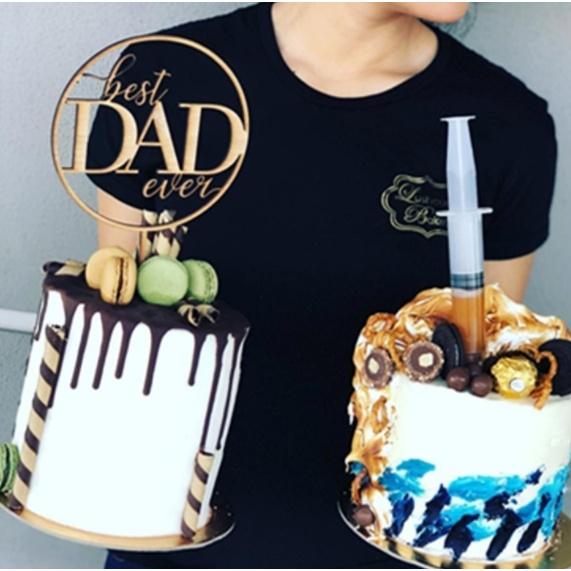 Que cắm topper mica Best Dad Ever